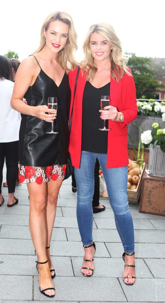 Pictured are Doireann and Aoibhin Garrihy as over 300 invited guests gathered at the five-star InterContinental Dublin in Ballsbridge for a La Dolce Vita-themed midsummer garden party, 15/06/17. Photograph: Leon Farrell / Photocall Ireland