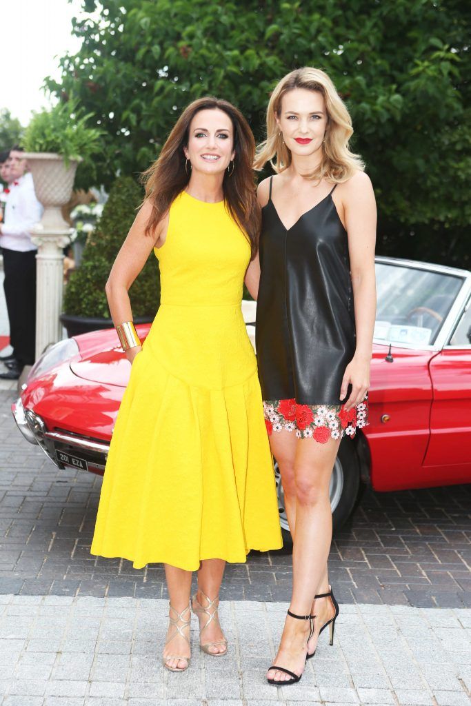 Pictured are Lorraine Keane and Doireann Garrihy as over 300 invited guests gathered at the five-star InterContinental Dublin in Ballsbridge for a La Dolce Vita-themed midsummer garden party, 15/06/17. Photograph: Leon Farrell / Photocall Ireland