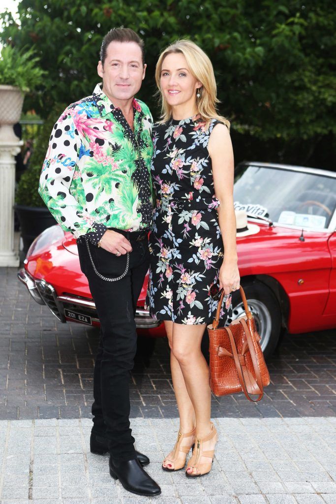Pictured are Julian Benson and Fiona Wall as over 300 invited guests gathered at the five-star InterContinental Dublin in Ballsbridge for a La Dolce Vita-themed midsummer garden party, 15/06/17. Photograph: Leon Farrell / Photocall Ireland