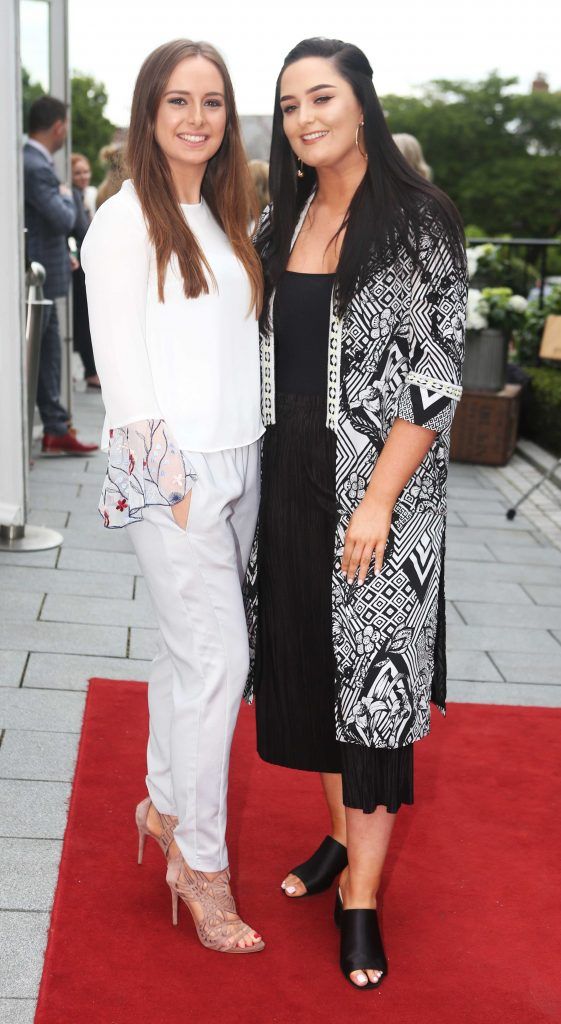 Pictured are Ruth Marnell and Nina Massey as over 300 invited guests gathered at the five-star InterContinental Dublin in Ballsbridge for a La Dolce Vita-themed midsummer garden party, 15/06/17. Photograph: Leon Farrell / Photocall Ireland