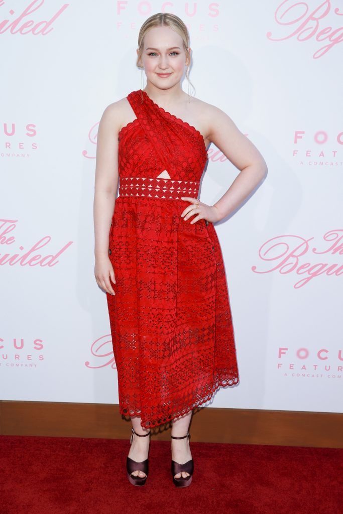 Actor Emma Howard attends the premiere of Focus Features' "The Beguiled" at Directors Guild Of America on June 12, 2017 in Los Angeles, California.  (Photo by Rich Fury/Getty Images)