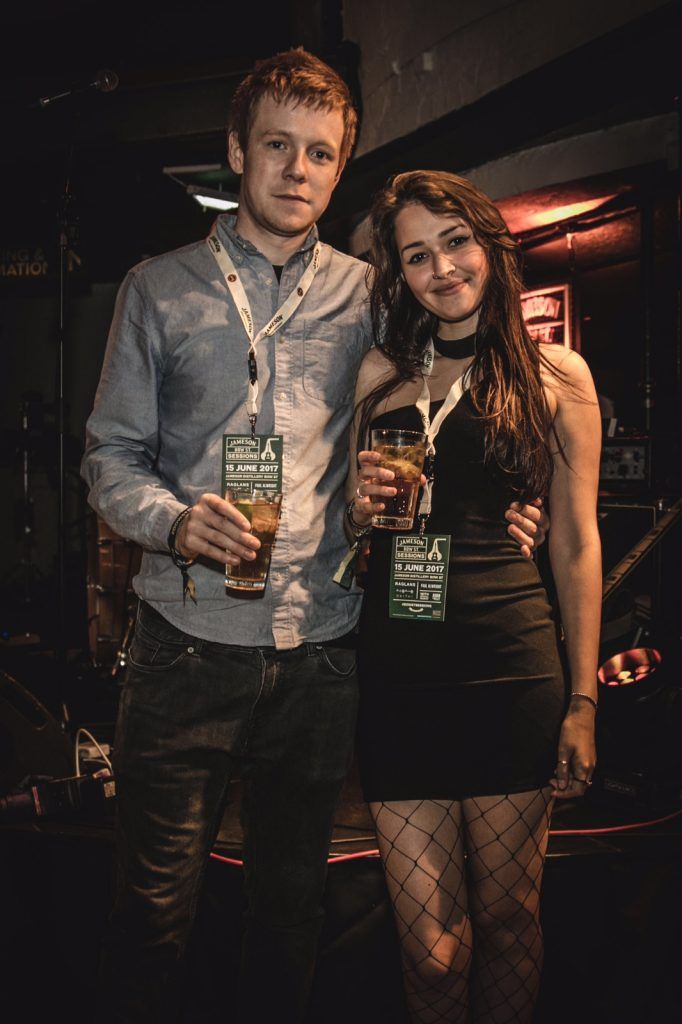 Ross Logan & Isadora Zecchein pictured at the Jameson Bow St Sessions on 15th June 2017. Performances on the night from Raglans, Daithi and Paul Alwright. Photo by Derek Kennedy