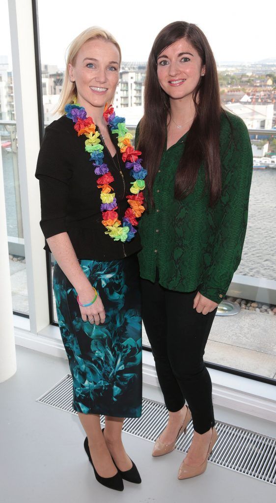 Louise Murphy and Aisling Fitzgerald at the GAZE LGBT Film Festival special 25th anniversary programme launch hosted by lead sponsor Accenture at The Dock, Dublin. Picture by Brian McEvoy
