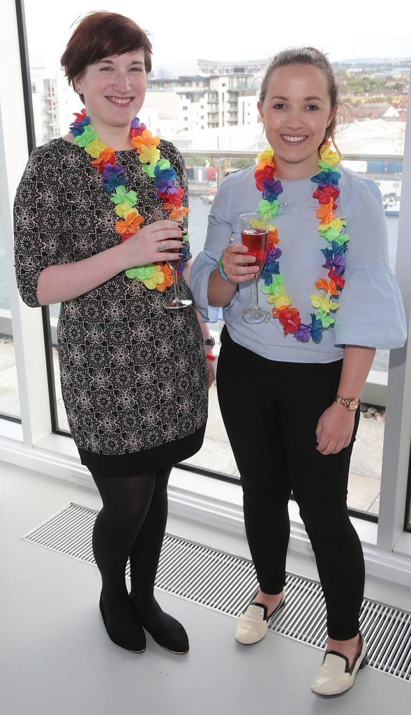Aoife McCormack and Claire Galvin at the GAZE LGBT Film Festival special 25th anniversary programme launch hosted by lead sponsor Accenture at The Dock, Dublin. Picture by Brian McEvoy