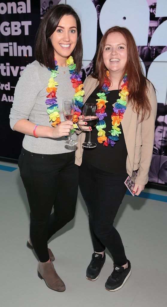 Emma Synnott and Suzie Brock at the GAZE LGBT Film Festival special 25th anniversary programme launch hosted by lead sponsor Accenture at The Dock, Dublin. Picture by Brian McEvoy
