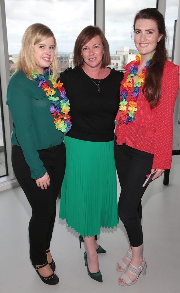 Karina Dooley, Caroline Douglas and Emily Kielthy at the GAZE LGBT Film Festival special 25th anniversary programme launch hosted by lead sponsor Accenture at The Dock, Dublin. Picture by Brian McEvoy