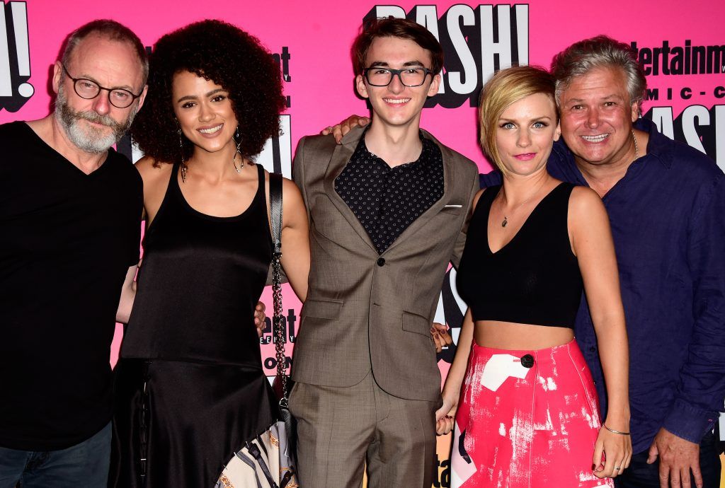 Liam Cunningham, Nathalie Emmanuel, Isaac Hempstead Wright, Faye Marsay and Conleth Hill attend Entertainment Weekly's Comic-Con Bash held at Float, Hard Rock Hotel San Diego on July 23, 2016 in San Diego, California sponsored by HBO.  (Photo by Frazer Harrison/Getty Images for Entertainment Weekly)