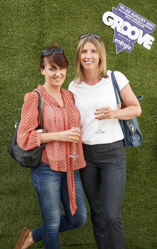 Caroline Hayes and Carol Casey pictured at the launch of the Groove Festival 2017 brought to you by Energia, taking place at Killruddery House & Gardens, Co Wicklow on August 19th and 20th 2017. Picture by Andres Poveda