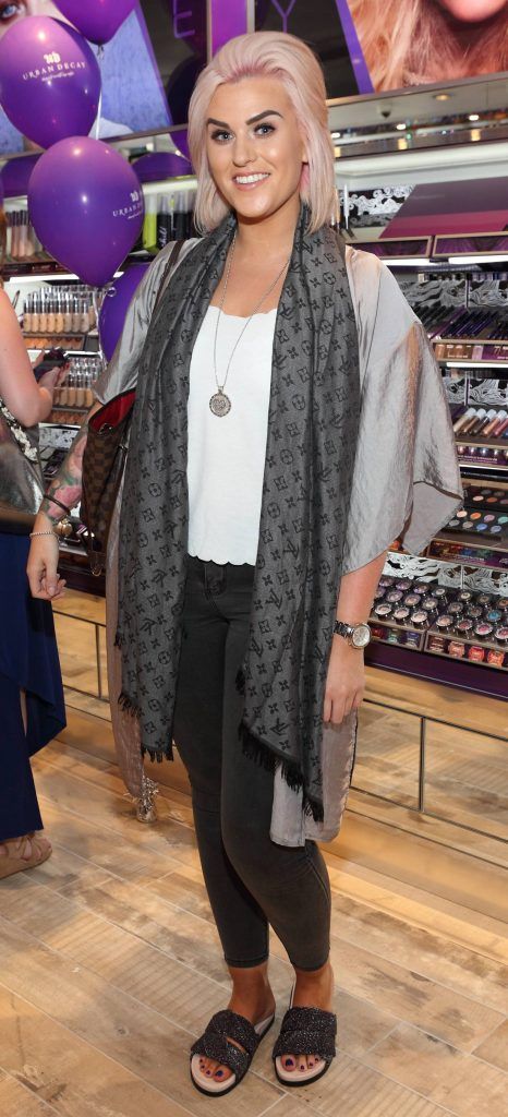Michele Fox at the launch of Ireland's first standalone Urban Decay Boutique on Grafton Street, Dublin. Picture by Brian McEvoy Photography