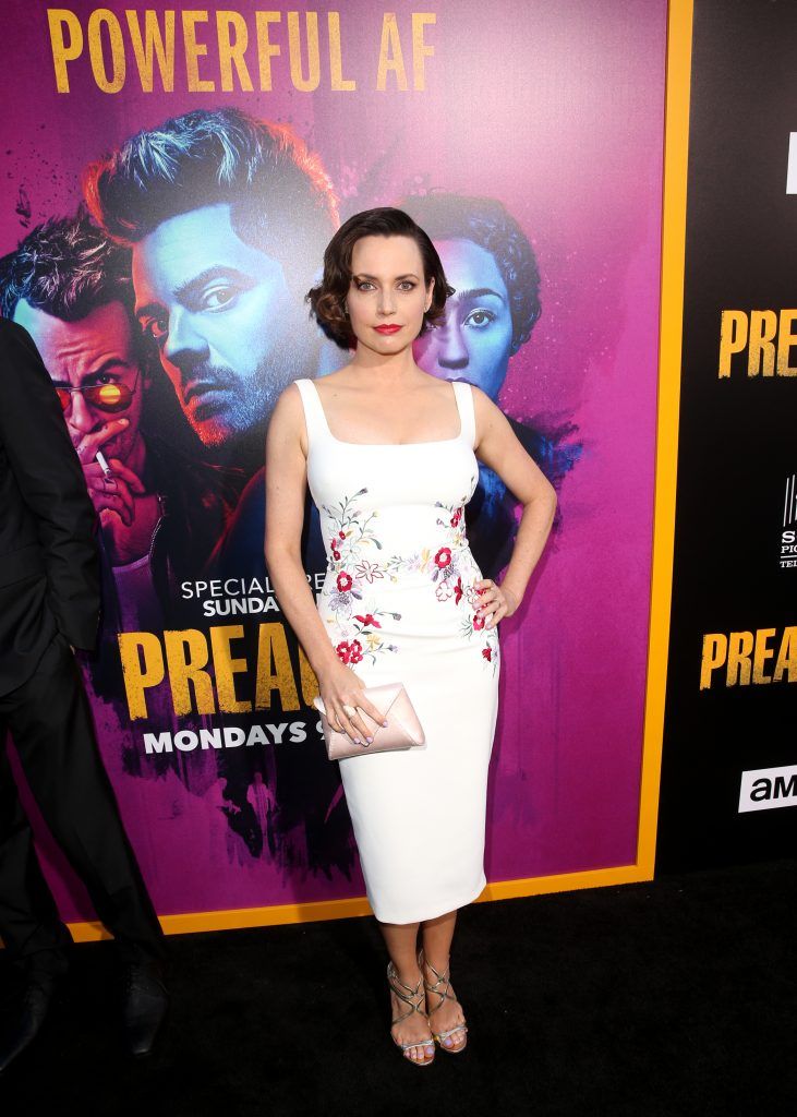 Actress Julie Ann Emery attends AMC's "Preacher" Season 2 Premiere at the Theater at the Ace Hotel  on June 20, 2017 in Los Angeles, California.  (Photo by Jesse Grant/Getty Images for AMC)