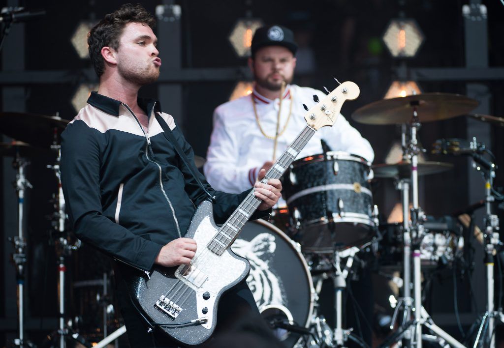 Mike Kerr and Ben Thatcher of Royal Blood perform on day 2 of the Glastonbury Festival 2017 at Worthy Farm, Pilton on June 23, 2017 in Glastonbury, England.  (Photo by Ian Gavan/Getty Images)