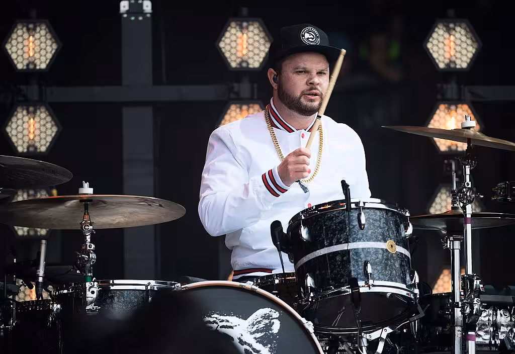 Ben Thatcher of Royal Blood performs on day 2 of the Glastonbury Festival 2017 at Worthy Farm, Pilton on June 23, 2017 in Glastonbury, England.  (Photo by Ian Gavan/Getty Images)
