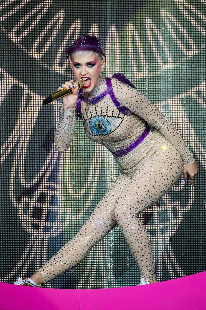 Katy Perry performs on day 3 of the Glastonbury Festival 2017 at Worthy Farm, Pilton on June 24, 2017 in Glastonbury, England.  (Photo by Ian Gavan/Getty Images)