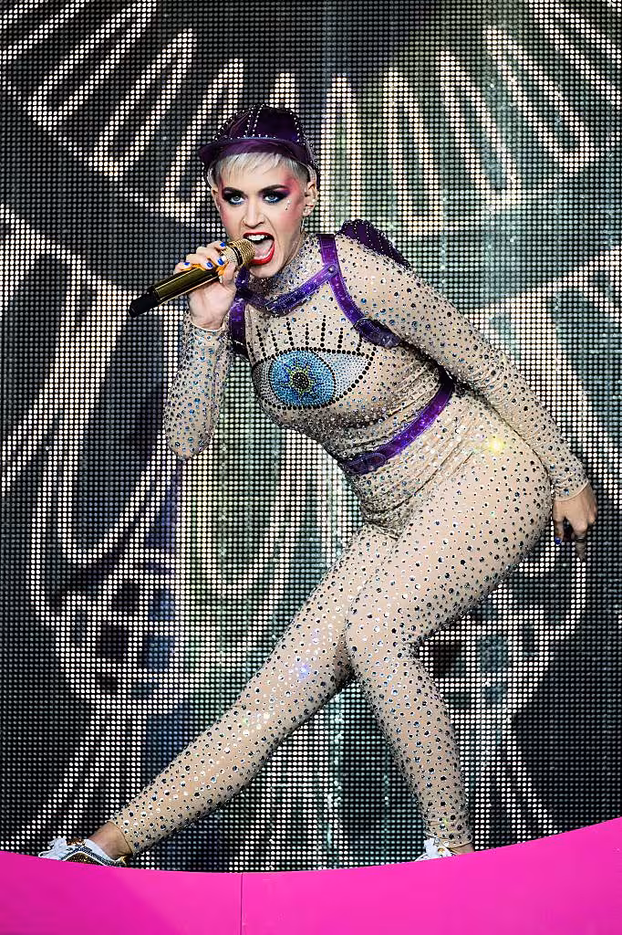 Katy Perry performs on day 3 of the Glastonbury Festival 2017 at Worthy Farm, Pilton on June 24, 2017 in Glastonbury, England.  (Photo by Ian Gavan/Getty Images)