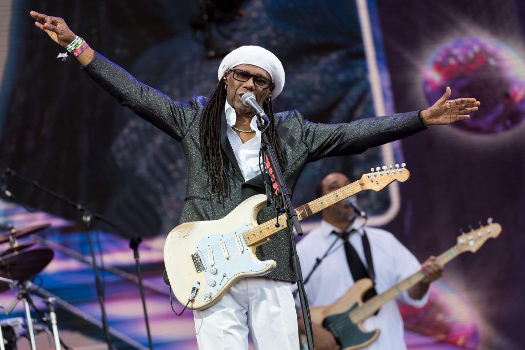 Nile Rodgers of Chic performs on day 4 of the Glastonbury Festival 2017 at Worthy Farm, Pilton on June 25, 2017 in Glastonbury, England.  (Photo by Ian Gavan/Getty Images)