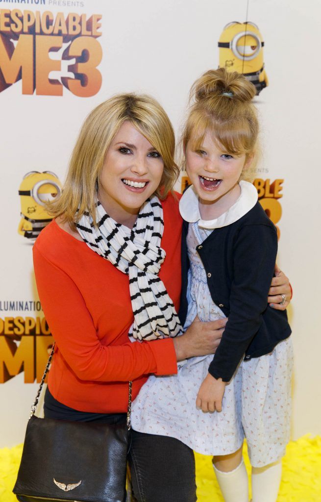 Jenny Buckley and daughter Jude (5) pictured at the Universal Pictures Irish premiere screening of Despicable Me 3 at the Savoy Cinema, Dublin. Despicable Me 3 is in cinema across Ireland on Friday, June 30th. Picture Andres Poveda