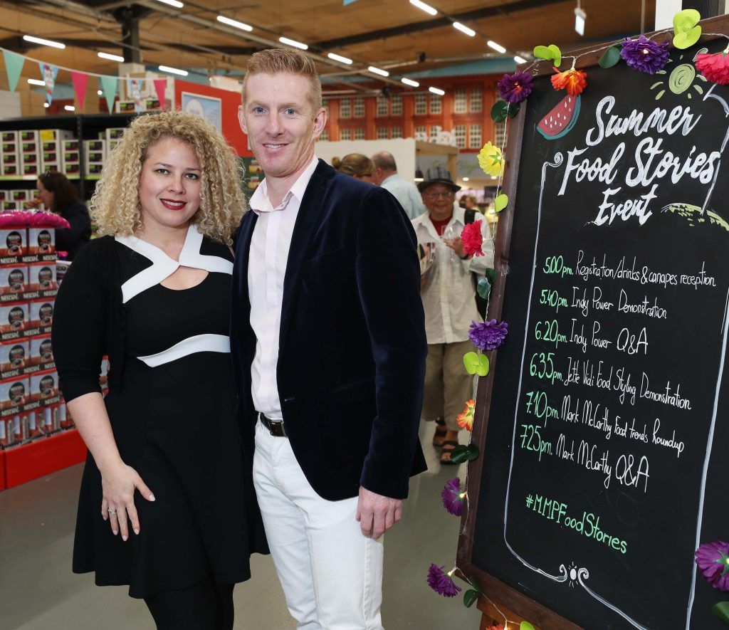 Jeeny Maltese and Tom Coleman pictured in Musgrave MarketPlace Ballymun for the Musgrave MarketPlace 'Summer Food Stories' event. Pic by Robbie Reynolds