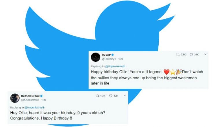 About a million celebs wished a bullied boy happy birthday and it was the best Twitter thread ever