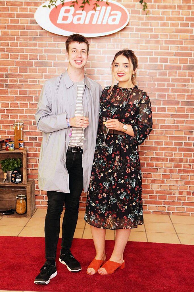 Pictured are Gary Grimes and Siobhan Grogan at the official opening of 'By Barilla', which took place on Saturday, July 29th at the Punchestown Music Festival in Naas, Co. Kildare. Photgraph: Leon Farrell / Photocall Ireland