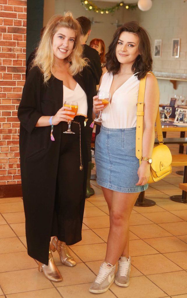Pictured are Emma Nolan and Simone Cleary at the official opening of 'By Barilla', which took place on Saturday, July 29th at the Punchestown Music Festival in Naas, Co. Kildare. Photgraph: Leon Farrell / Photocall Ireland