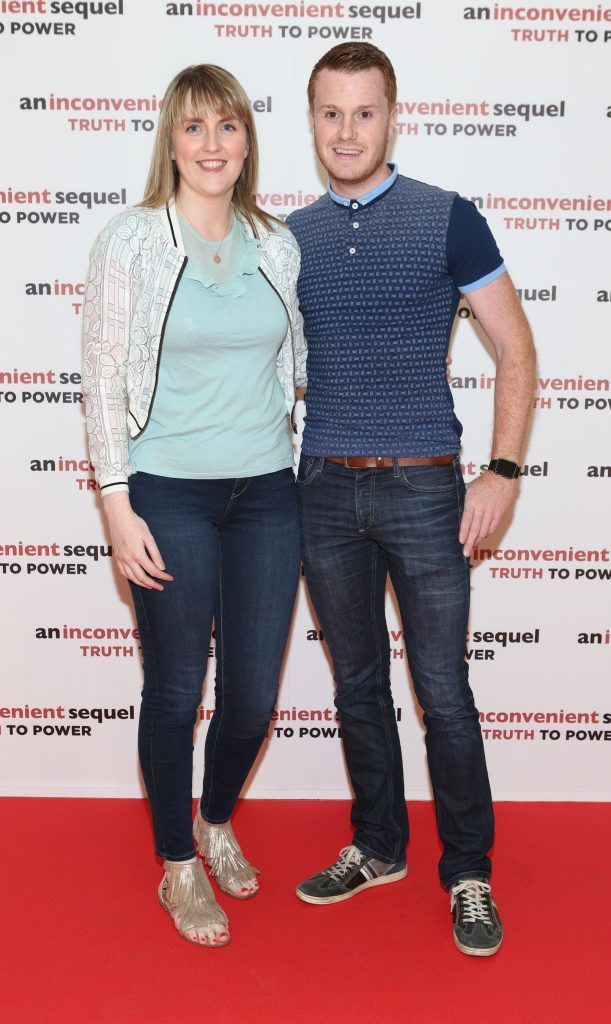 Farrah Lambe and Mark Gilsenan at the special preview screening of Al Gore's An Inconvenient Sequel: Truth to Power at The Lighthouse Cinema Dublin. Picture by Brian McEvoy