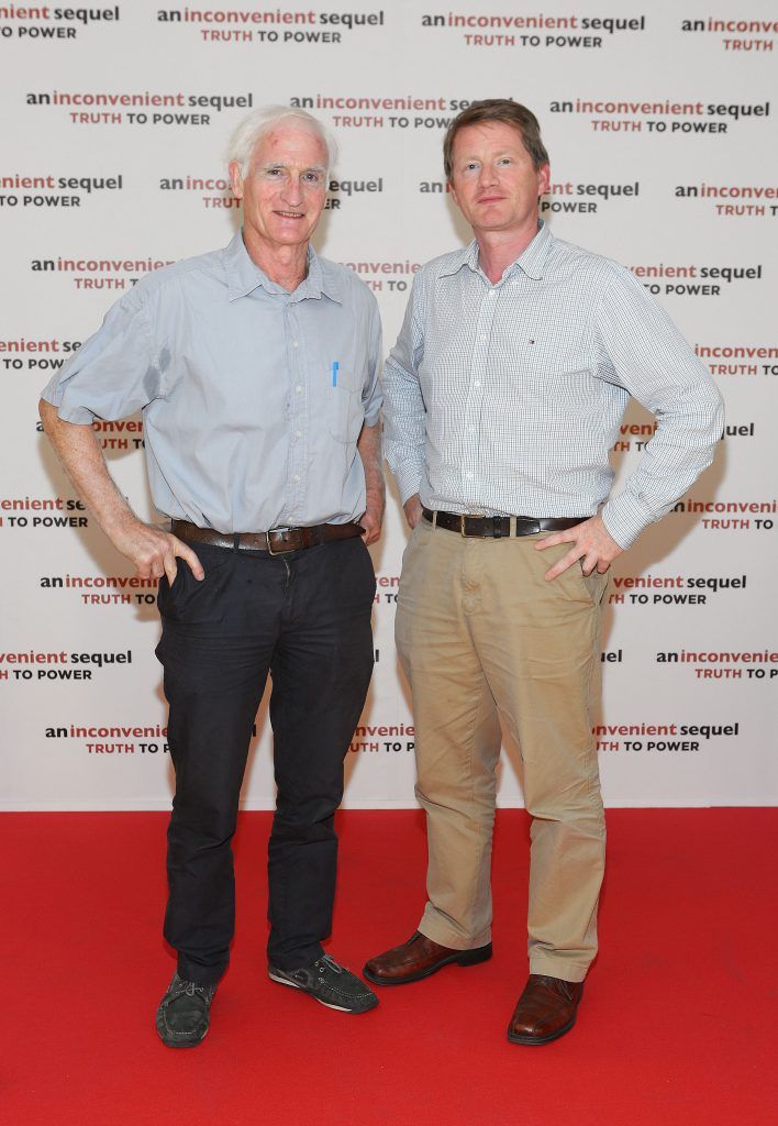 Duncan Stewart and John Gibbons at the special preview screening of Al Gore's An Inconvenient Sequel: Truth to Power at The Lighthouse Cinema Dublin. Picture by Brian McEvoy