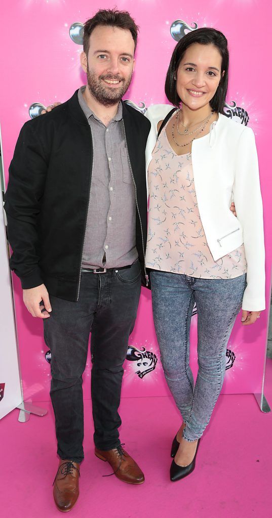 Conor Monaghan and Florencia Ferreaira  pictured at the opening night of Grease the musical at the Bord Gais Energy Theatre, Dublin. Picture by Brian McEvoy