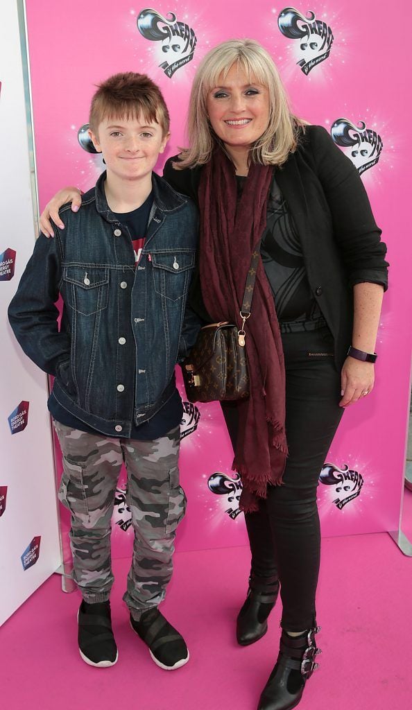 Finn Sweeney and Deirdre Sweeney pictured at the opening night of Grease the musical at the Bord Gais Energy Theatre, Dublin. Picture by Brian McEvoy