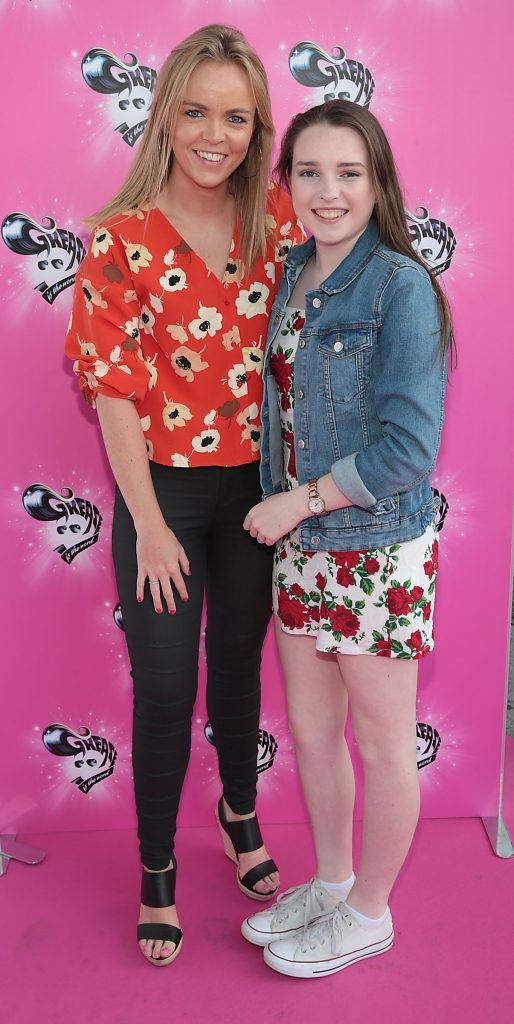 Kate Ryan and Aoife Wallace pictured at the opening night of Grease the musical at the Bord Gais Energy Theatre, Dublin. Picture by Brian McEvoy