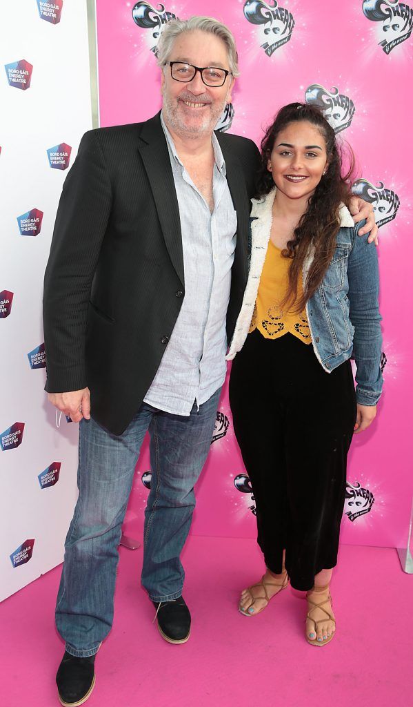 Colm Hayes and Holly Hayes pictured at the opening night of Grease the musical at the Bord Gais Energy Theatre, Dublin. Picture by Brian McEvoy