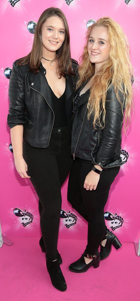 Alexandra Malone and Ciara Gumsheimer pictured at the opening night of Grease the musical at the Bord Gais Energy Theatre, Dublin. Picture by Brian McEvoy
