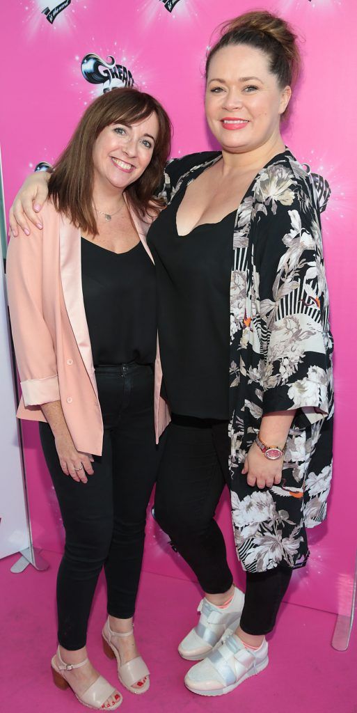 Michelle Beatty and Anita Ward pictured at the opening night of Grease the musical at the Bord Gais Energy Theatre, Dublin. Picture by Brian McEvoy