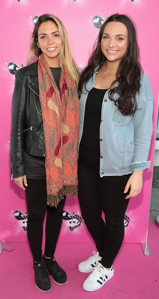 Maura McBride and Caitlin McBride pictured at the opening night of Grease the musical at the Bord Gais Energy Theatre, Dublin. Picture by Brian McEvoy