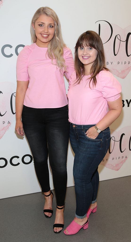 Chloe Sullivan and Ali Driscoll at the opening of Pippa O'Connor's POCO by Pippa Pop Up shop at Mahon Point Shopping Centre, Cork. Picture: Brian McEvoy