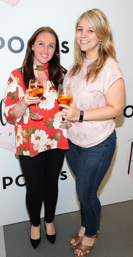 Sarah Scanlan and  Megan Carey at the opening of Pippa O'Connor's POCO by Pippa Pop Up shop at Mahon Point Shopping Centre, Cork. Picture: Brian McEvoy