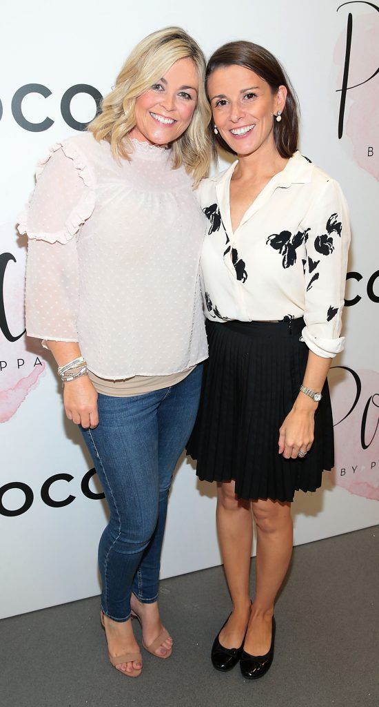 Maeve Hales and Louise Jermyn at the opening of Pippa O'Connor's POCO by Pippa Pop Up shop at Mahon Point Shopping Centre, Cork. Picture: Brian McEvoy