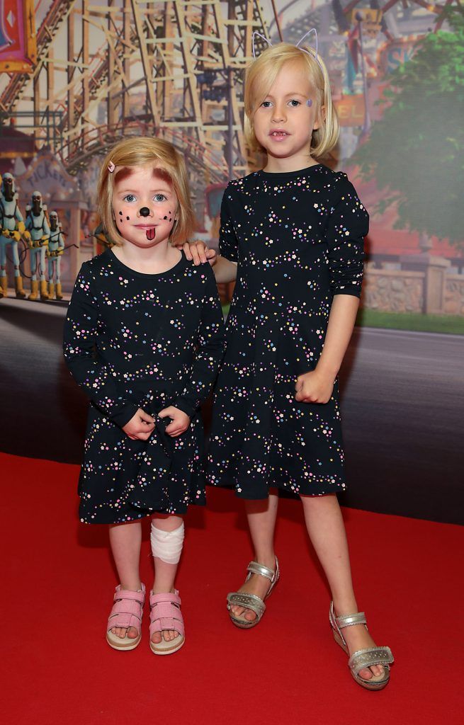 Annalina Orvarsdottir and Birna Ruth Orvarsdottir at the special family preview screening of The Nut Job 2 at The Odeon Cinema in Point Village, Dublin. Picture by Brian McEvoy