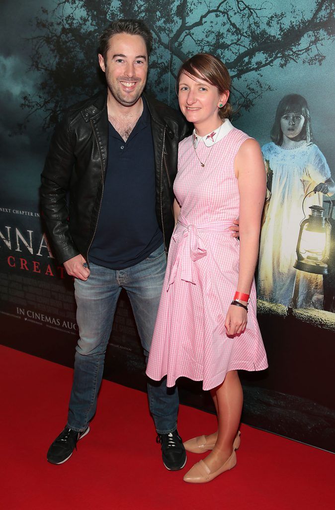 Karl Geiran and Katie O Carroll at the special preview screening of Annabelle: Creation at Cineworld, Dublin. Picture: Brian McEvoy