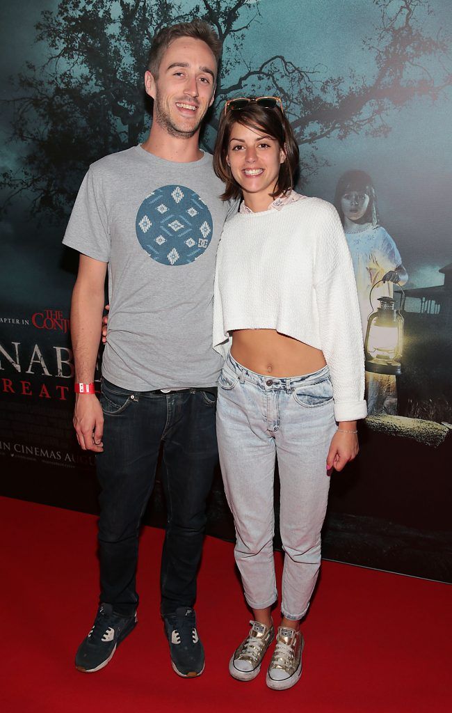 Conor Phelan and Alex Mondero at the special preview screening of Annabelle: Creation at Cineworld, Dublin. Picture: Brian McEvoy