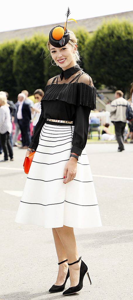 Anastasia Ivleeva at the Dundrum Town Centre Ladies Day at The Dublin Horse Show in the RDS -photo Kieran Harnett