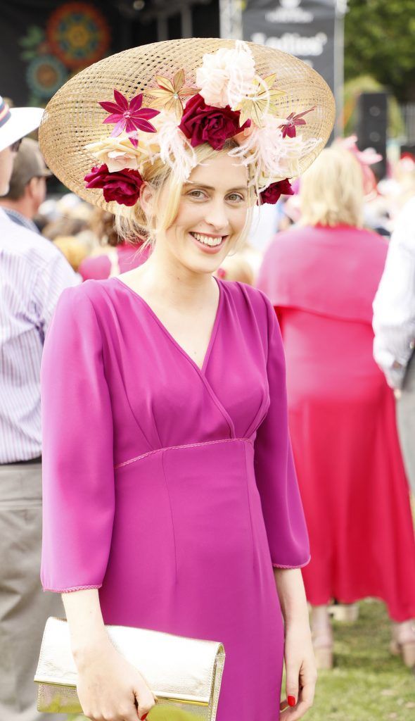 Heidi Higgins at the Dundrum Town Centre Ladies Day at The Dublin Horse Show in the RDS -photo Kieran Harnett