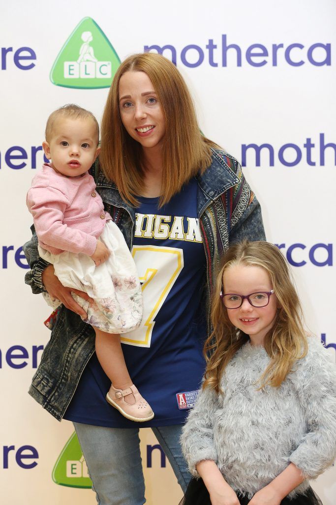 Kellie Kearney with her children Kayla 7yrs and Kenzie 1yr pictured at the Mothercare A/W'17 launch at the Wood Quay venue in Dublin. Pic by Julien Behal