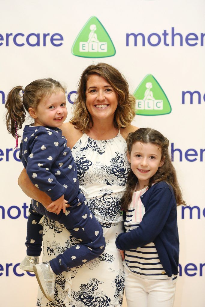 Sarah Keaney and Chloe (7) and Mia Keaney (3) pictured at the Mothercare A/W'17 launch at the Wood Quay venue in Dublin. Pic by Julien Behal
