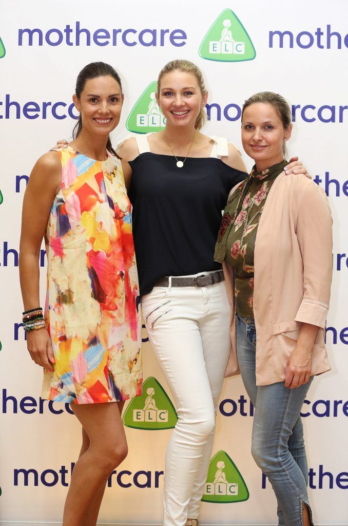 Alison Canavan, Anna Daly and Siobhan O’Connor pictured at the Mothercare A/W'17 launch at the Wood Quay venue in Dublin. Pic by Julien Behal