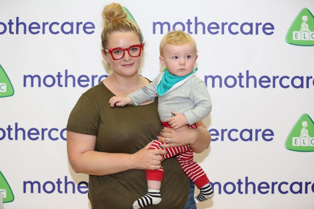 Louise McSharry and her son Sam Spierin pictured at the Mothercare A/W'17 launch at the Wood Quay venue in Dublin. Pic by Julien Behal