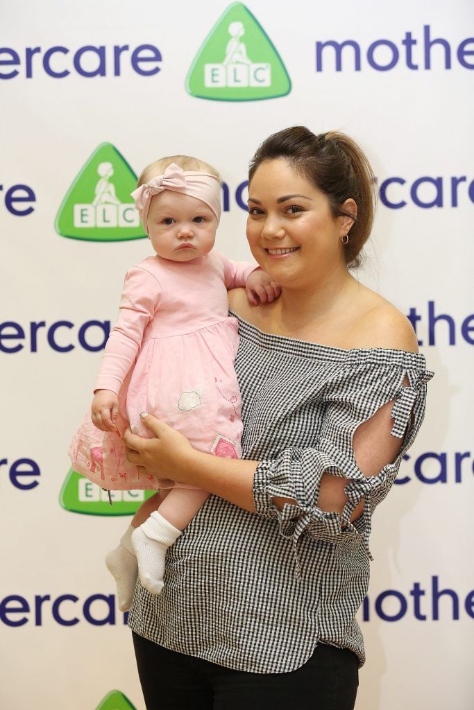 Grace Mongey and her daughter Sienna pictured at the Mothercare A/W'17 launch at the Wood Quay venue in Dublin. Pic by Julien Behal