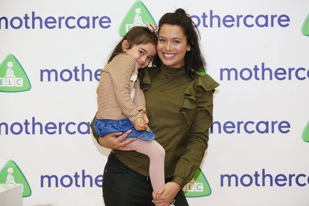 Michele McGrath and Hana Mills Bari (4) pictured at the Mothercare A/W'17 launch at the Wood Quay venue in Dublin. Pic by Julien Behal