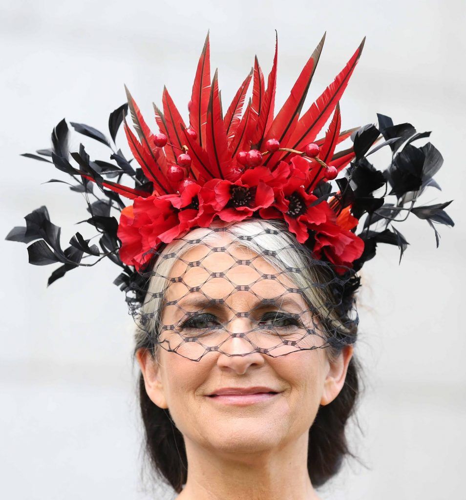 Cathy O'Connor at InterContinental Dublin following the Dublin Horse Show for the hotel's inaugural 'Continentally Classic' Best Dressed Lady competition, judged by stylist Bairbre Power and Nicky Logue, General Manager of InterContinental Dublin. Photo: Sasko Lazarov/Photocall Ireland