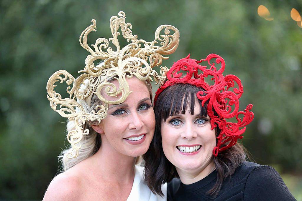 Aoife Howard and Caroline McEnery at InterContinental Dublin following the Dublin Horse Show for the hotel's inaugural 'Continentally Classic' Best Dressed Lady competition, judged by stylist Bairbre Power and Nicky Logue, General Manager of InterContinental Dublin. Photo: Sasko Lazarov/Photocall Ireland