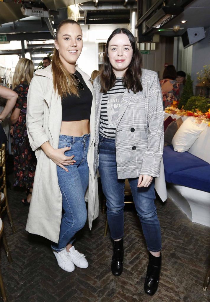 Sarah Hanrahan and Colette Fitzpatrick at Kilkenny Shop's Autumn Winter '17 collection preview at Residence. Photo: Sasko Lazarov/Photocall Ireland